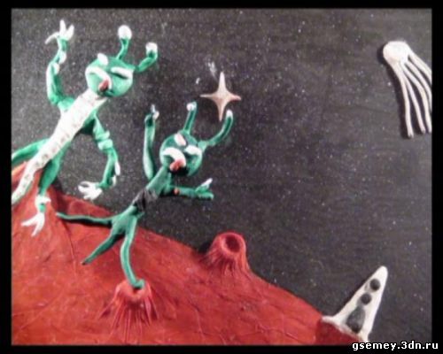 Пластилиновый мультик о космонавтах и монстрах сняли дети из Семея